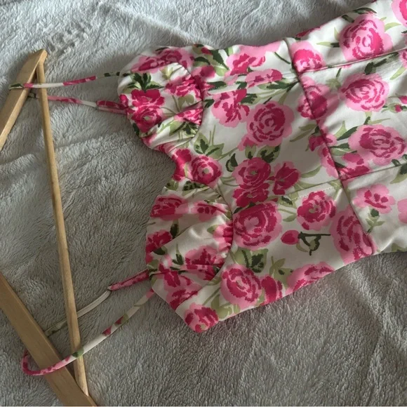 Zara Floral Corset Mini Dress - Picture 3 of 3